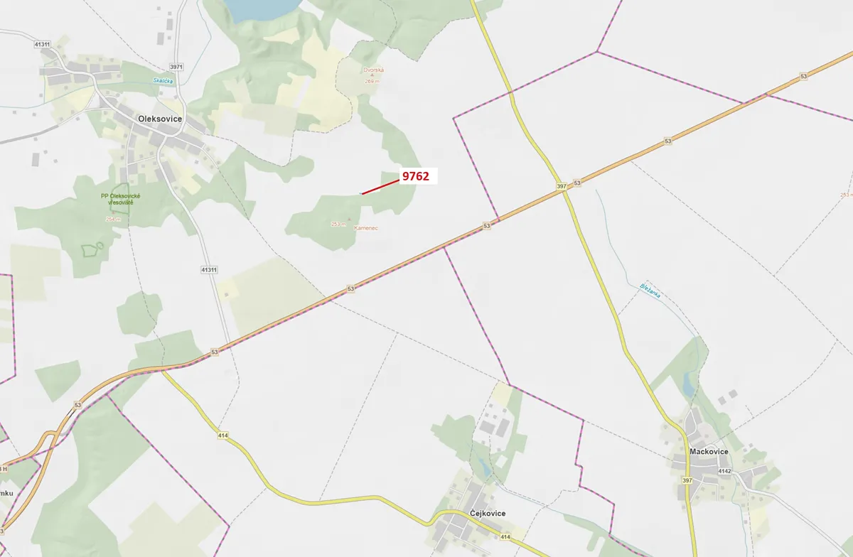 Dražba lesa 238 m²